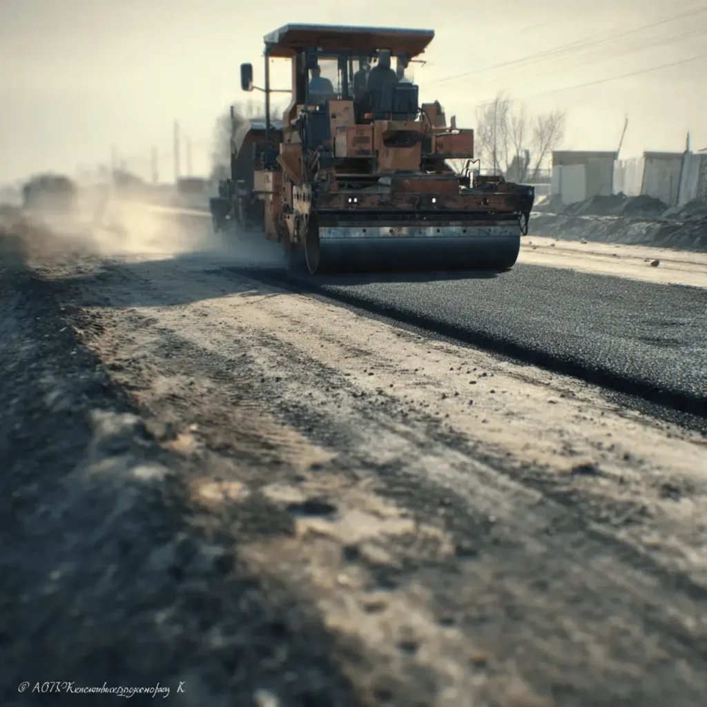 Proyek Pengaspalan di Telukjambe